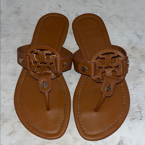 Tory Burch Shoes - Tory Burch Miller sandals in tan “vintage vachetta" leather color | 38 or 7.5